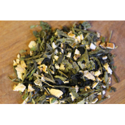 Japán zöld tea Wakame algával